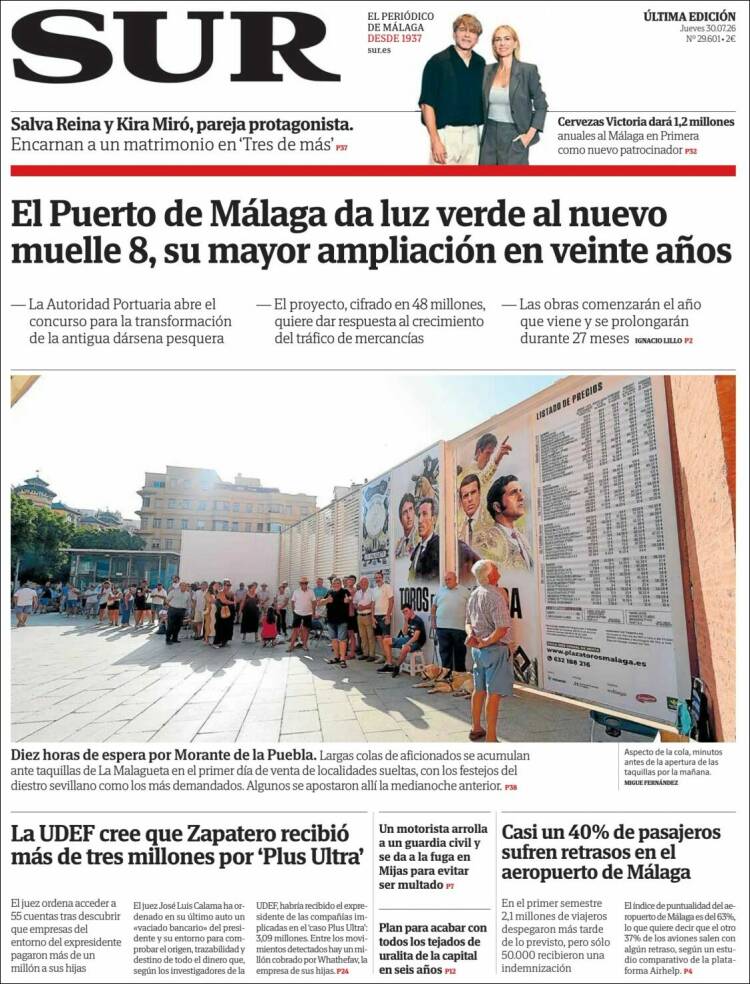 Portada de Diario el Sur (Espa&ntilde;a)