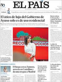 Portada de El País (Espagne)