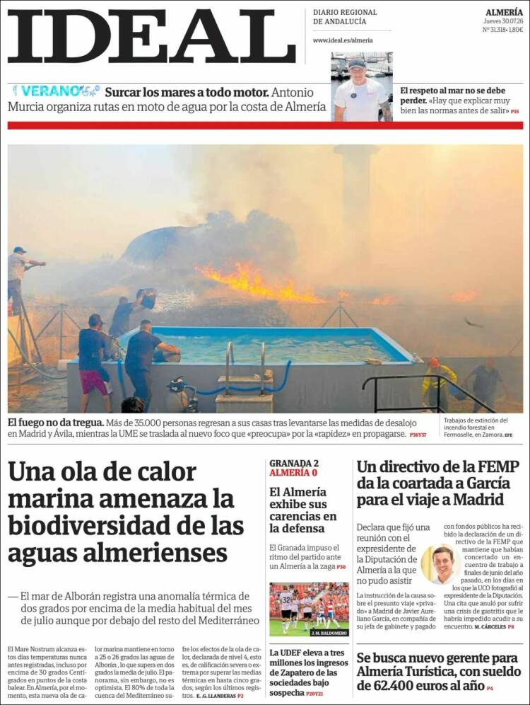 Portada de Ideal Almeria (Espa&ntilde;a)