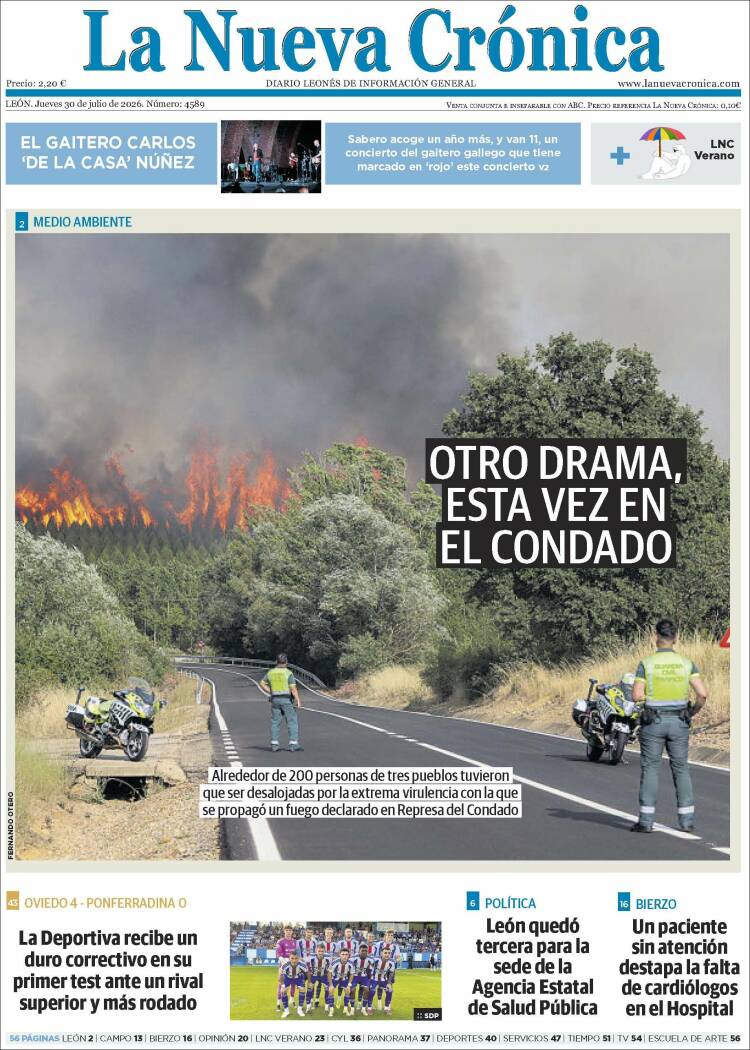 Portada de La Nueva Crónica (Espa&ntilde;a)