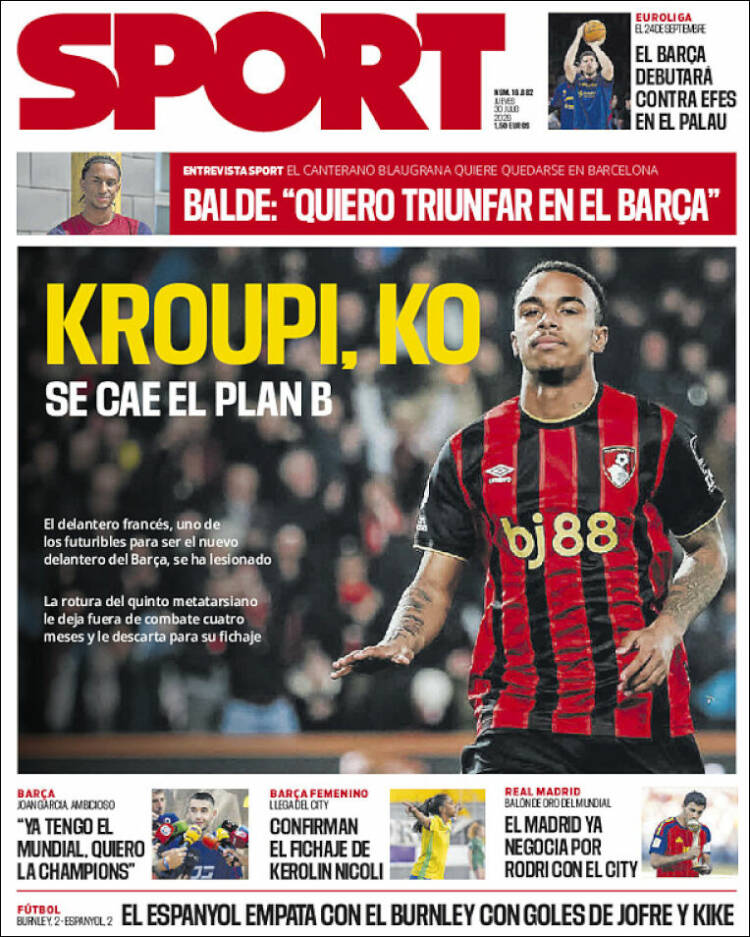 Portada de Sport (Espa&ntilde;a)