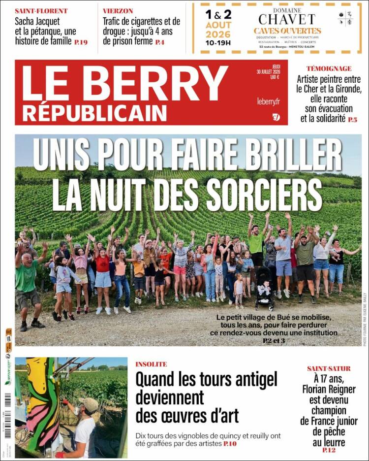 Portada de Berry Republicain (Francia)