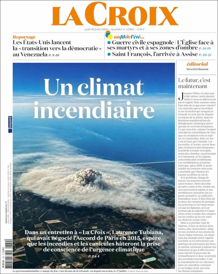 Portada de La Croix (Francia)