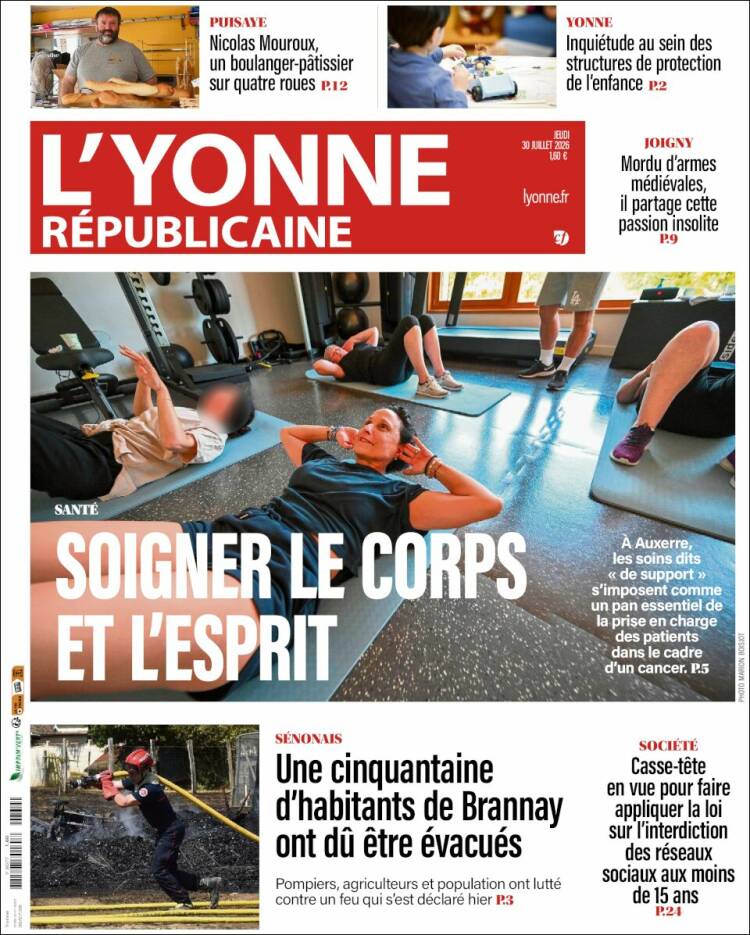 Portada de L'Yonne-Républicaine (France)