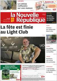 Portada de La Nouvelle Republique (Francia)