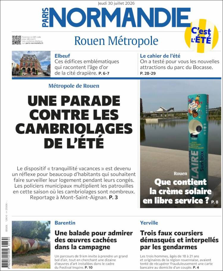 Portada de Paris Normandie (Francia)