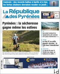 Portada de La République des Pyrénées (Francia)