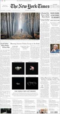 Portada de New York Times (USA)