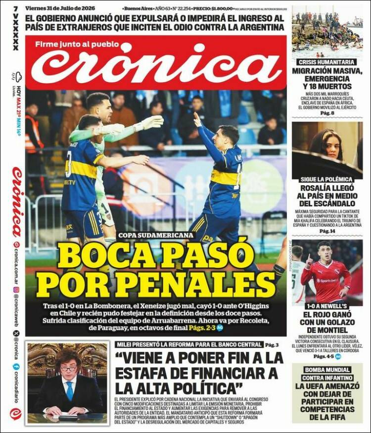 Portada de La Voz del Chaco (Argentina)