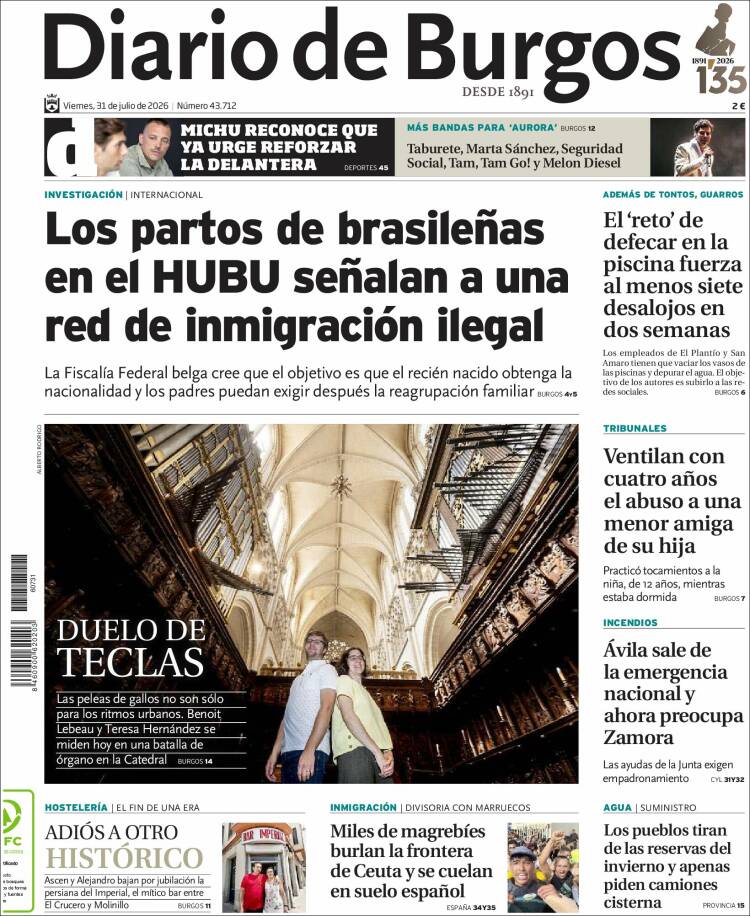 Portada de Diario de Burgos (Espa&ntilde;a)