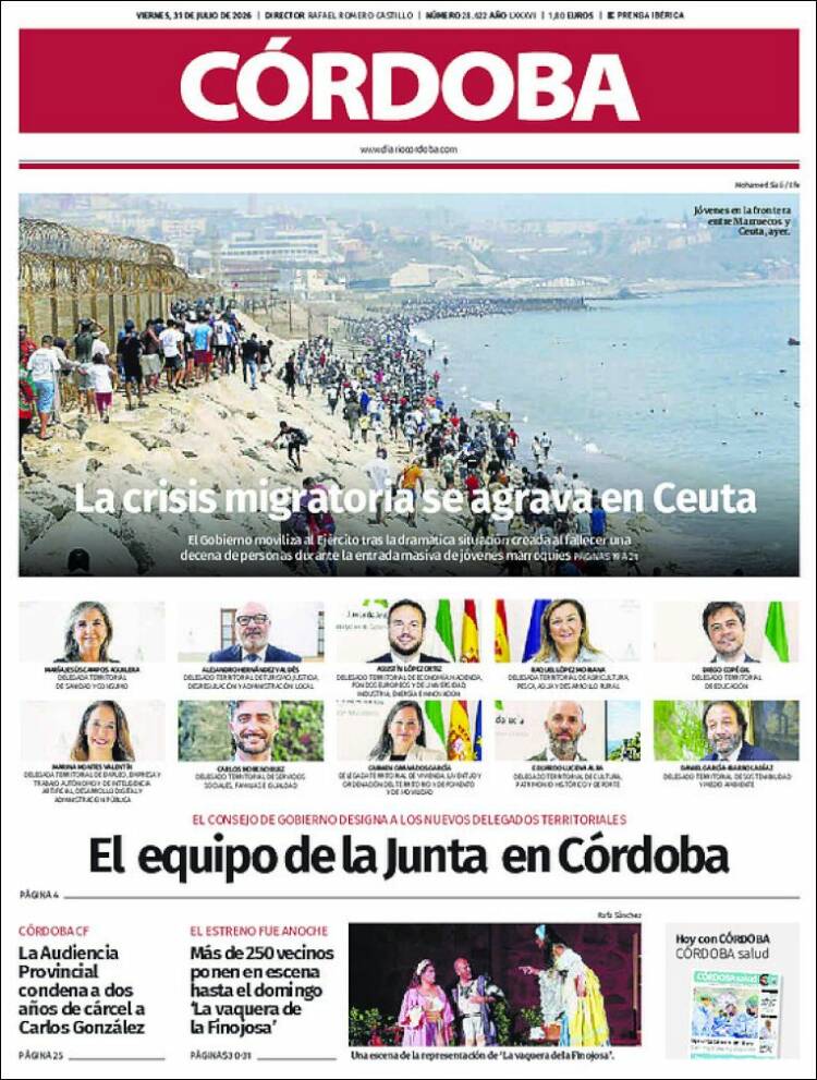 Portada de Diario de Córdoba (Espa&ntilde;a)
