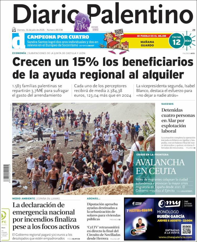 Portada de Diario Palentino (Espa&ntilde;a)