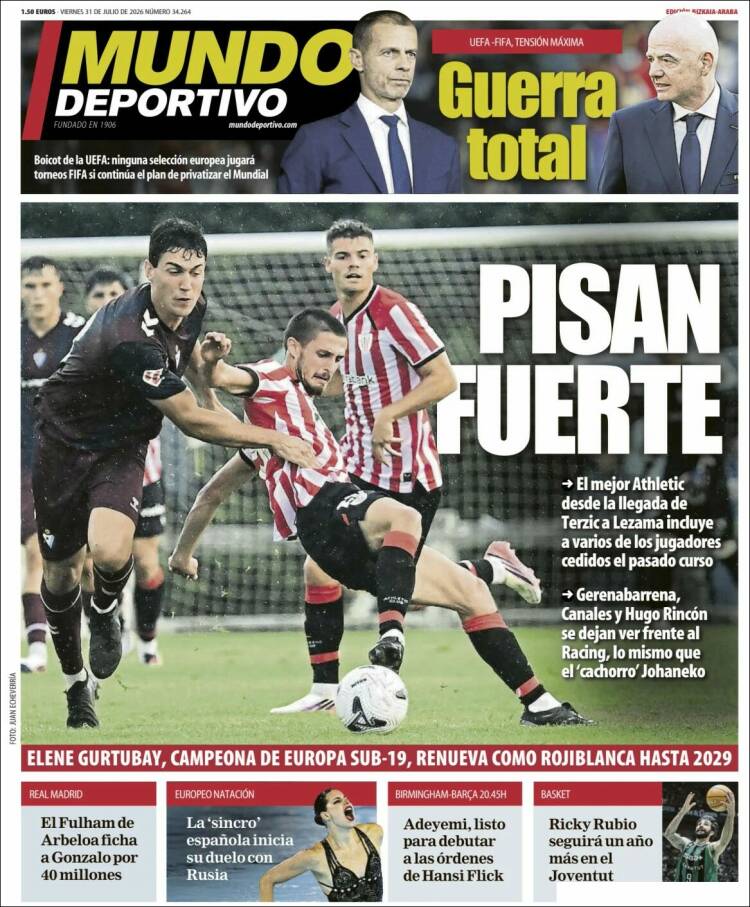 Portada de Mundo Deportivo Bizkaia (Espa&ntilde;a)