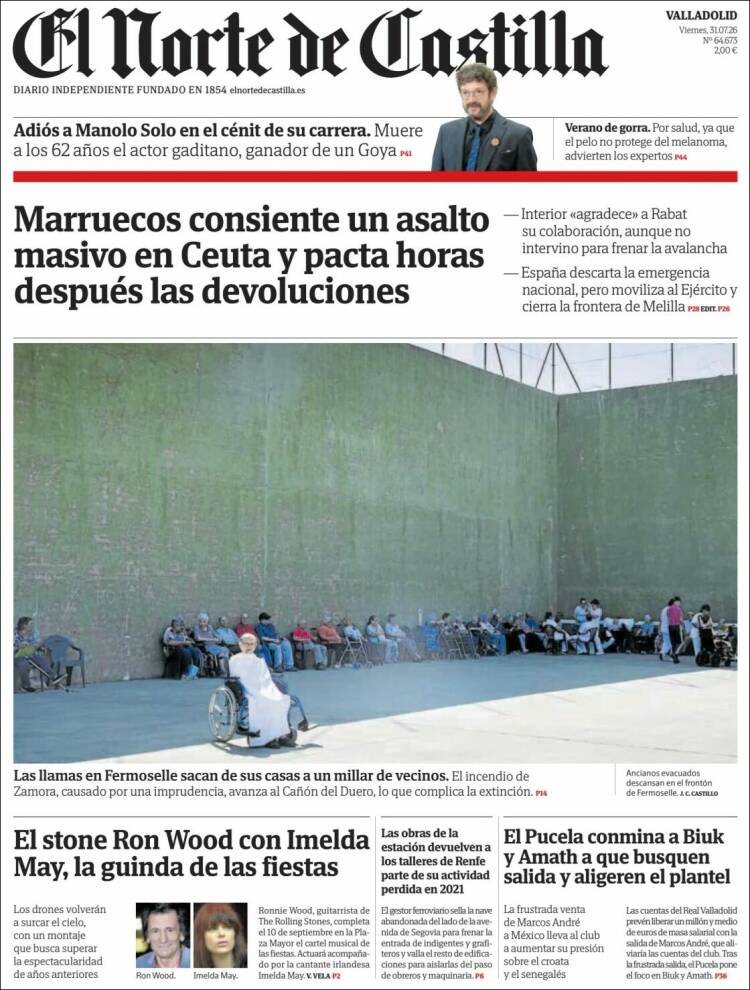 Portada de Norte de Castilla - Valladolid (Espa&ntilde;a)