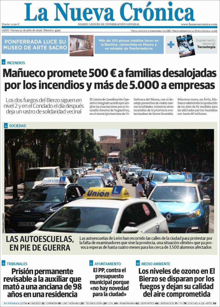 Portada de La Nueva Crónica (Espa&ntilde;a)