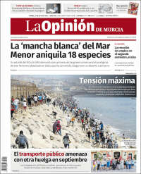 Portada de La Opinión de Murcia (Espa&ntilde;a)