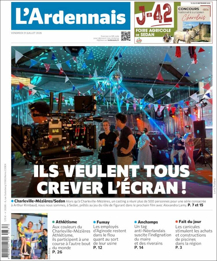 Portada de L'Ardenais (Francia)