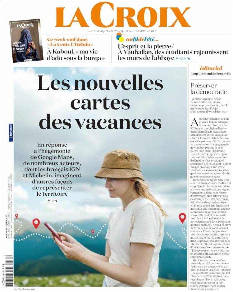 Portada de La Croix (Francia)