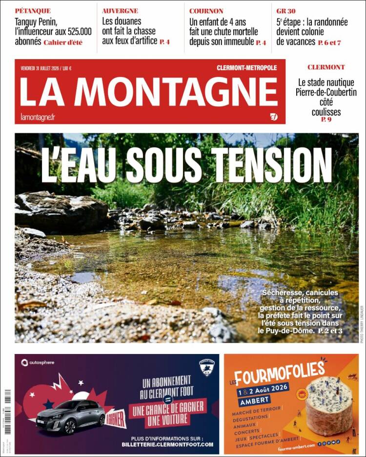 Portada de La Montagne (Francia)