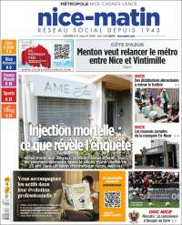 Portada de Nice-Matin (Francia)