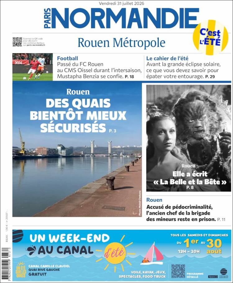 Portada de Paris Normandie (Francia)