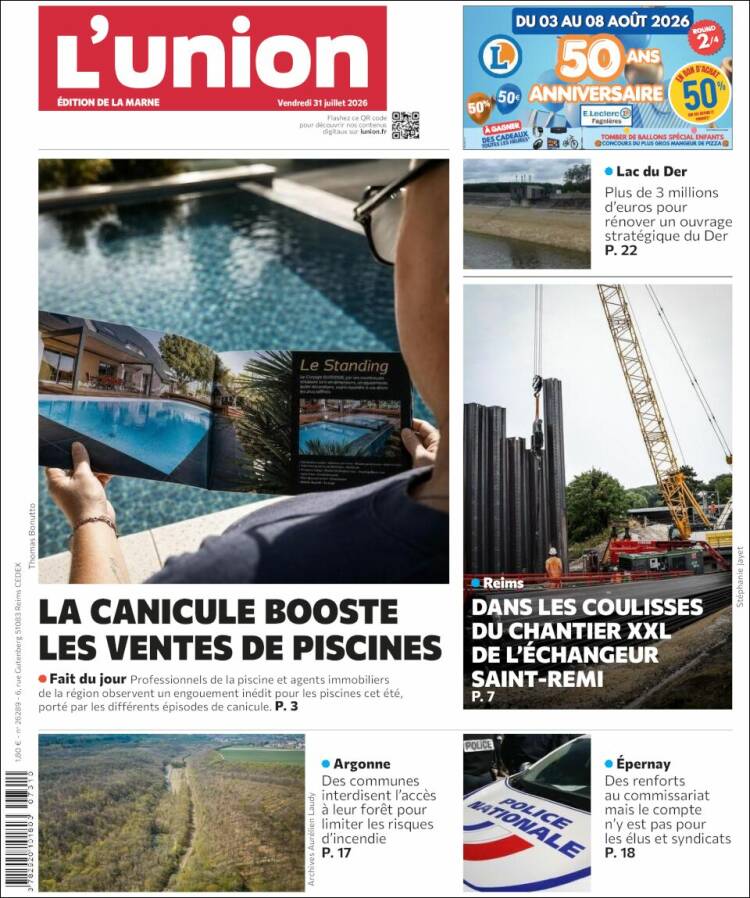 Portada de L'Union (Francia)