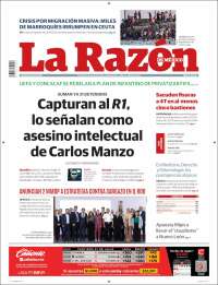 Portada de La Razón (Mexico)