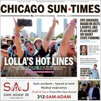 Portada de Chicago Sun-Times (USA)