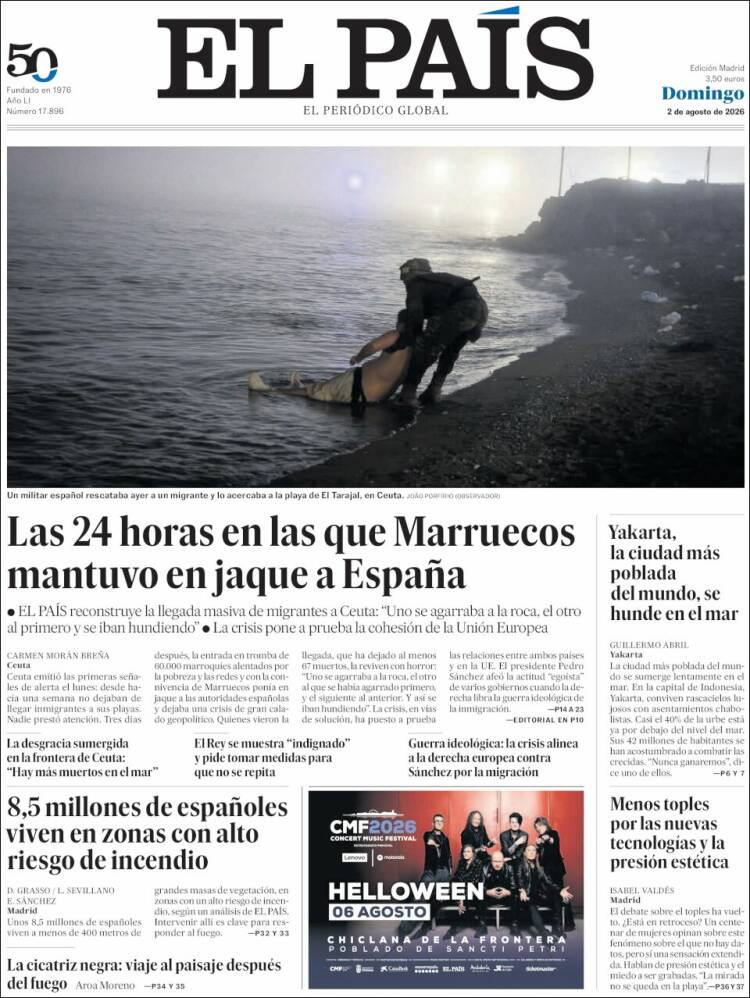 Portada de El País (Espa&ntilde;a)