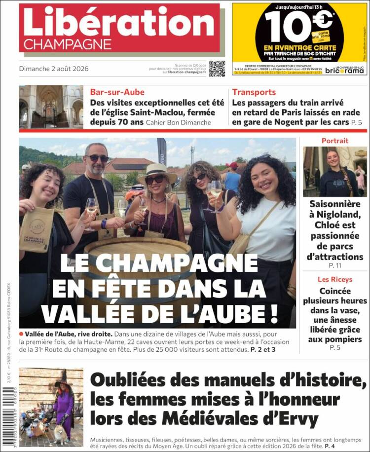Portada de Libération Champagne (France)