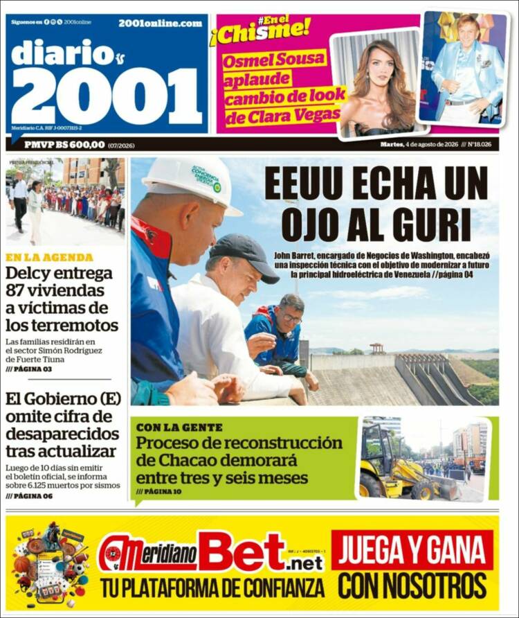 Portada de 2001 - Dosmiluno (Venezuela)