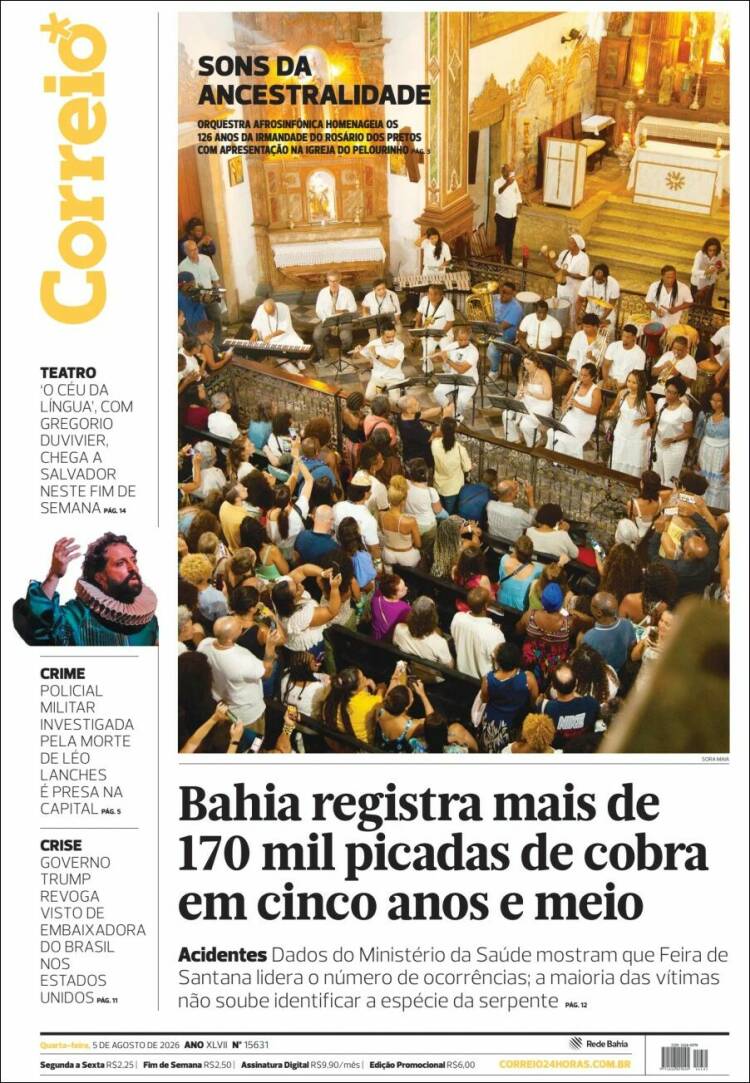 Portada de Correio* (Brasil)