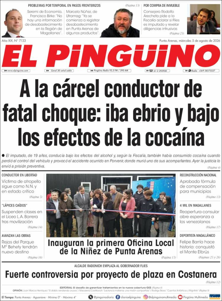 Portada de El Pingüino (Chile)