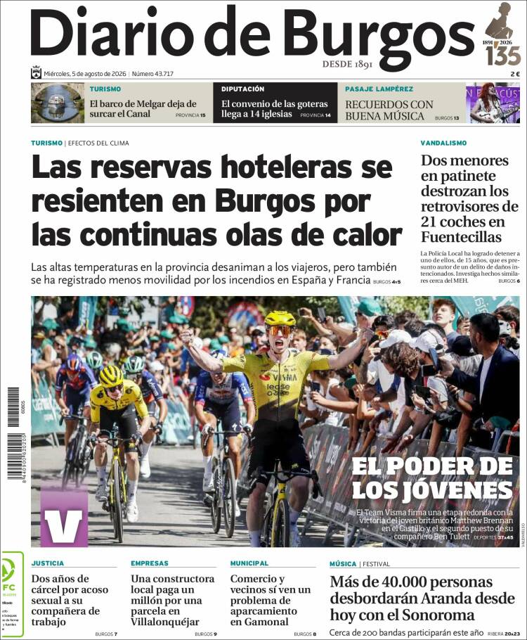 Portada de Diario de Burgos (Espa&ntilde;a)