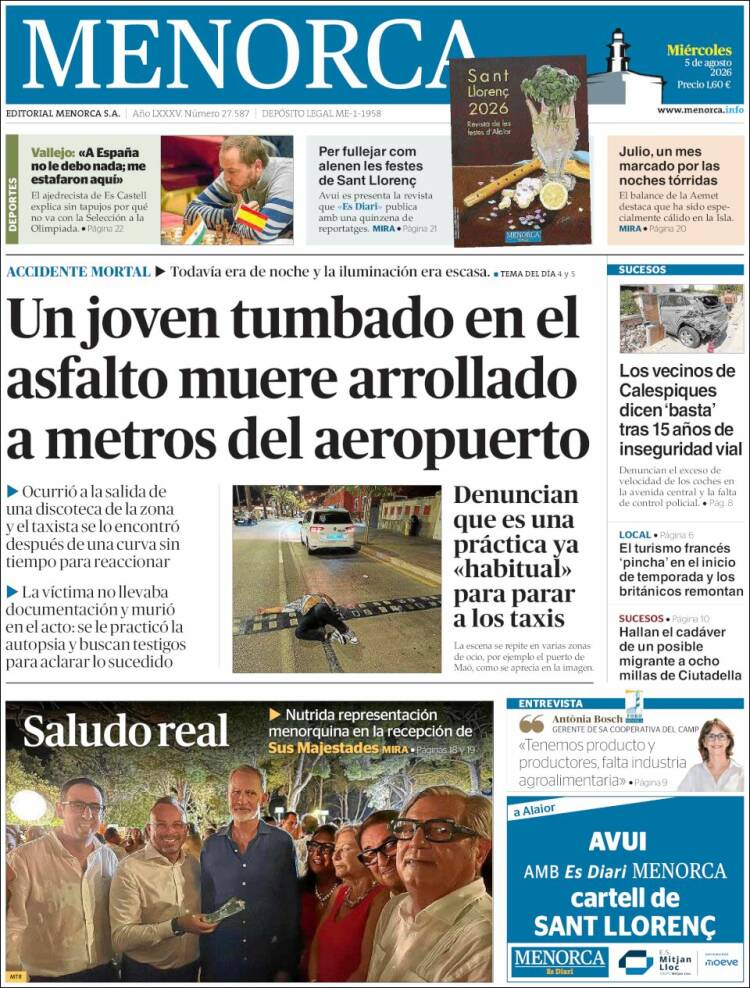 Portada de Menorca - Diario Insular (Espa&ntilde;a)