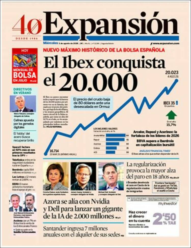 Portada de Expansión (Espa&ntilde;a)