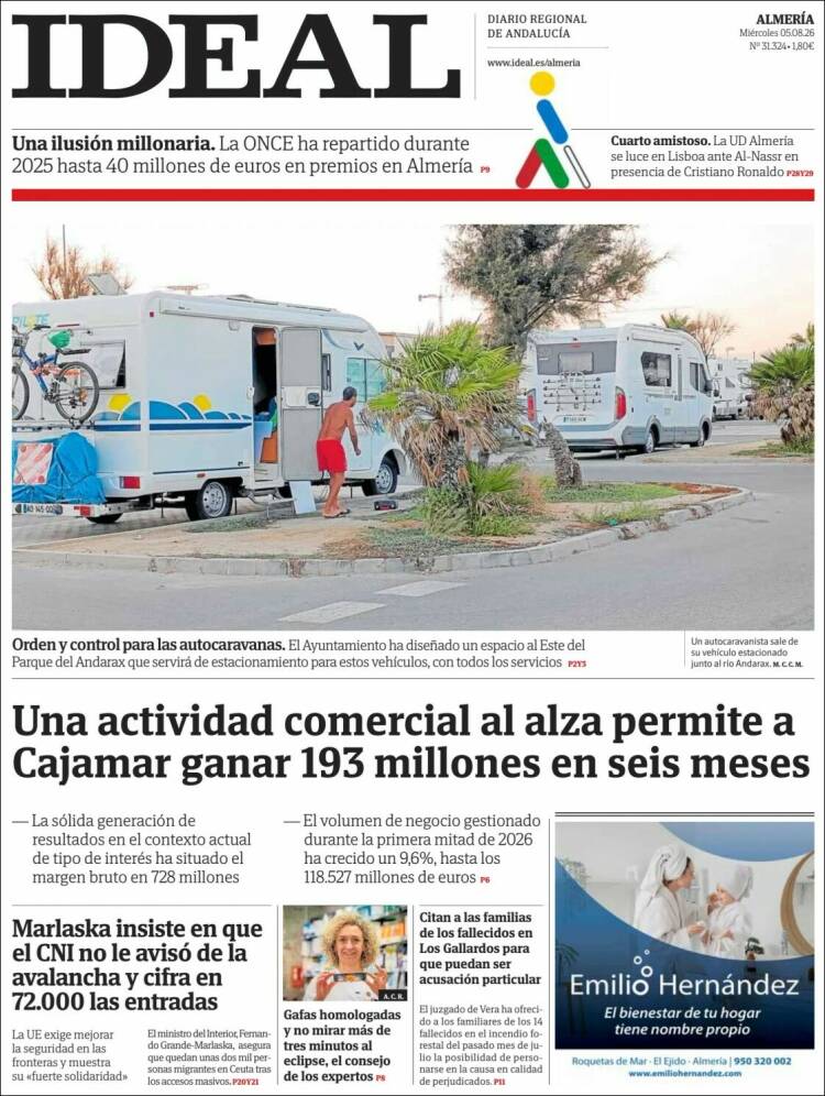 Portada de Ideal Almeria (Espa&ntilde;a)