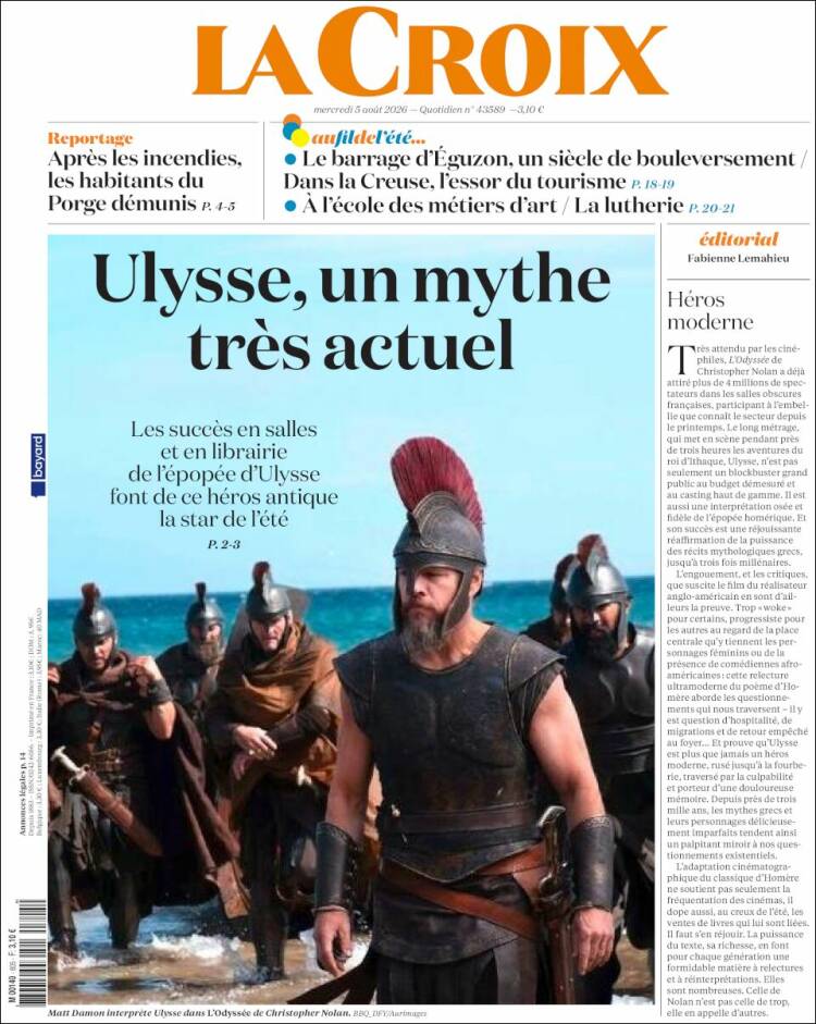 Portada de La Croix (Francia)