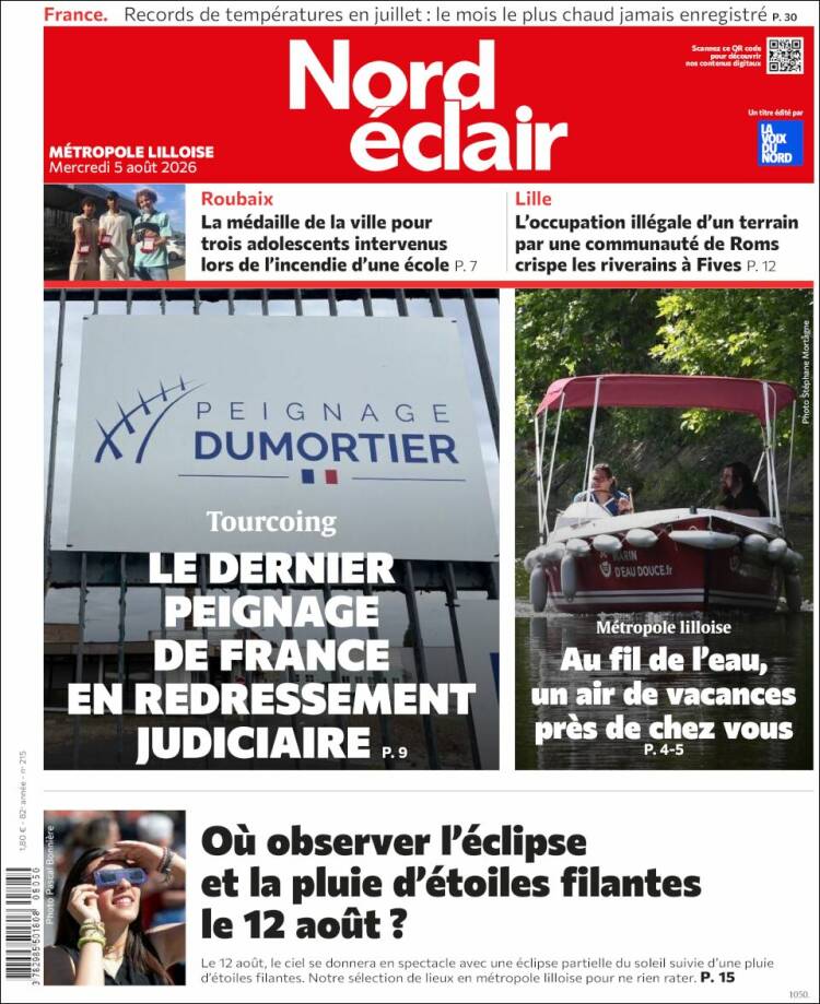 Portada de Nord Éclair (Francia)
