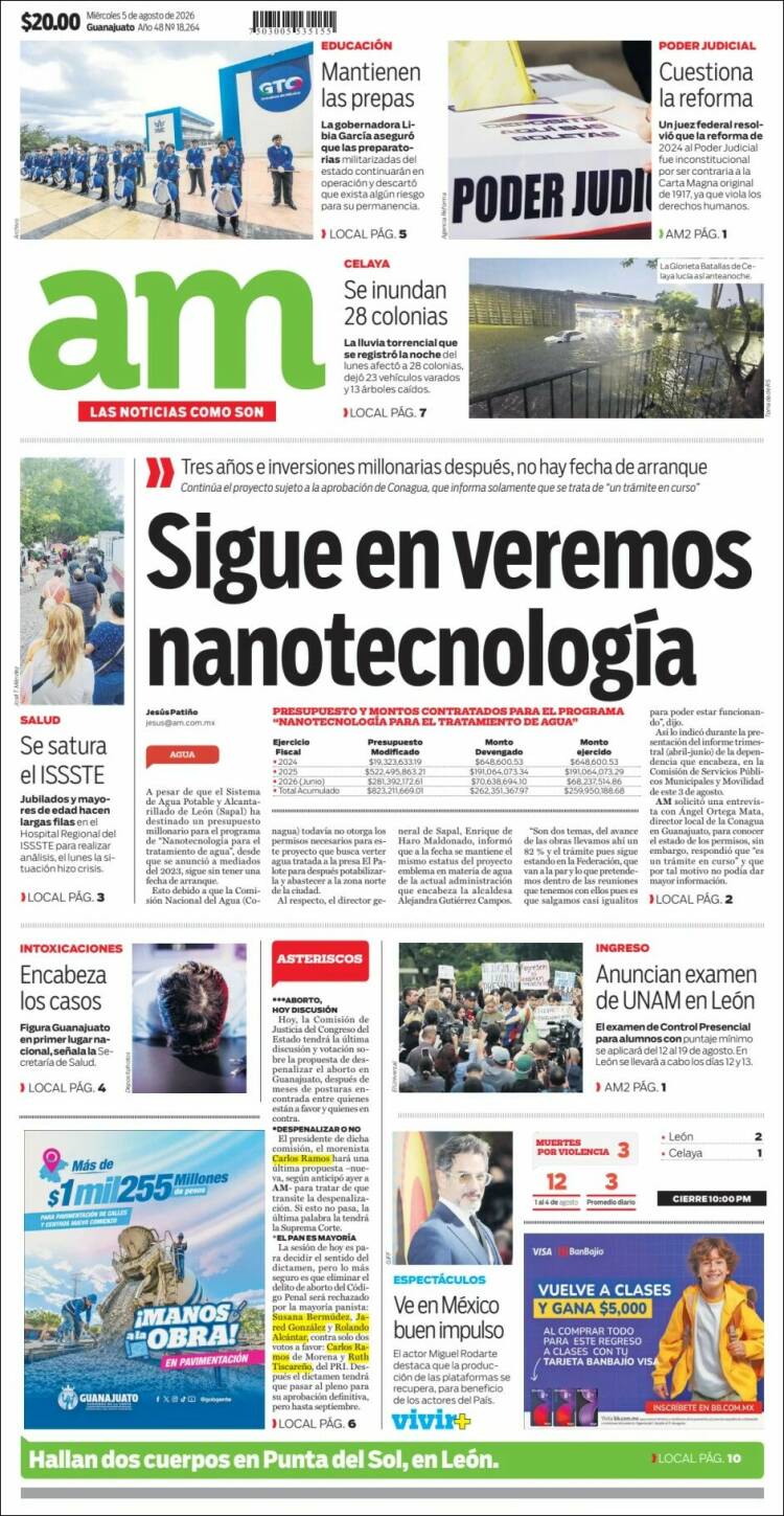 Portada de Al Día A.M. (M&eacute;xico)