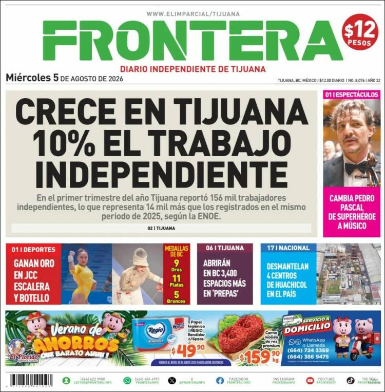 Portada de Frontera (M&eacute;xico)