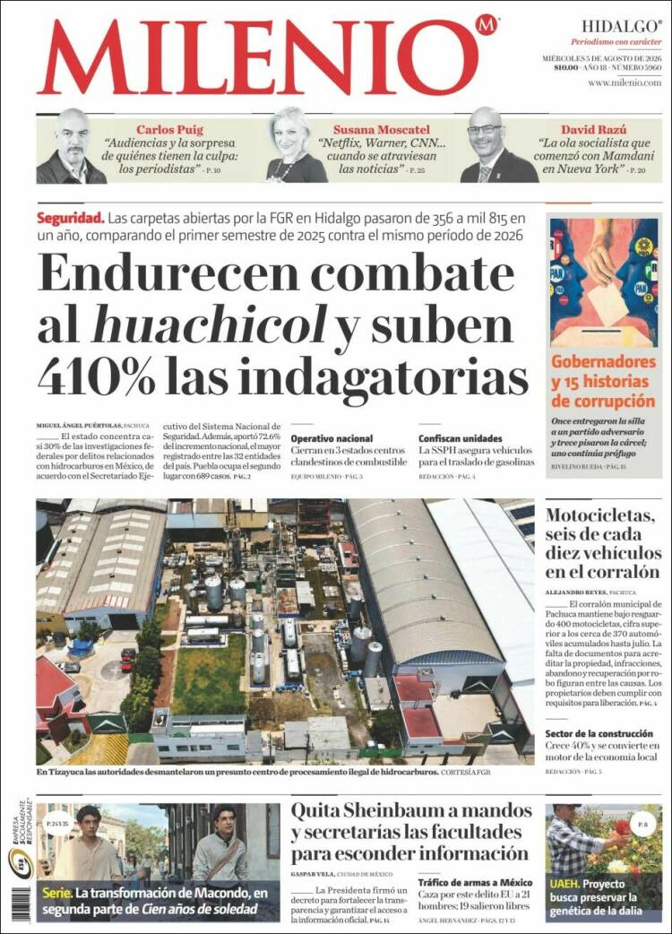 Portada de Milenio de Hidalgo (M&eacute;xico)