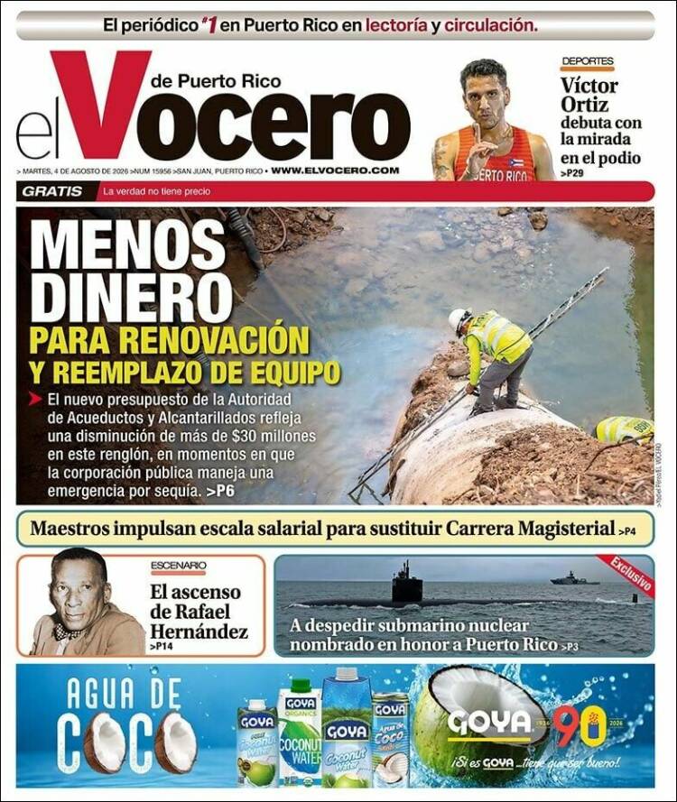 Portada de Vocero (Puerto Rico)