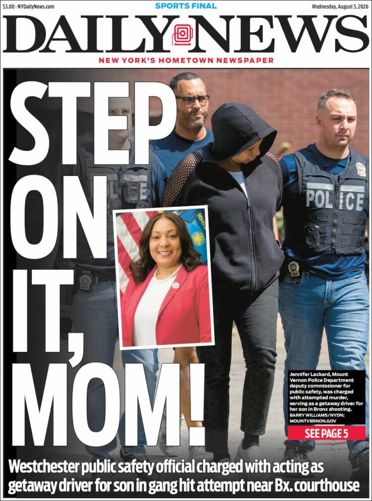 Portada de Daily News - New York (USA)