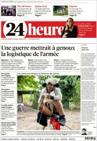 Portada de 24 Heures (Suisse)