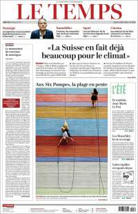 Portada de Le Matin (Suisse)