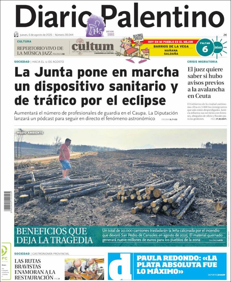 Portada de Diario Palentino (Spain)