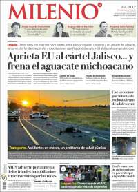Portada de Milenio - Jalisco (Mexico)