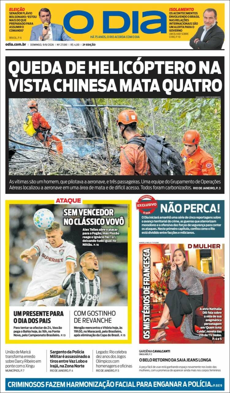 Portada de O Dia (Brasil)