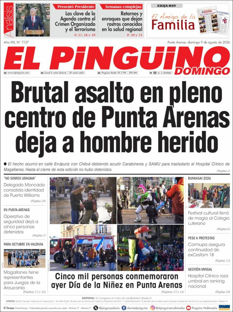 Portada de El Pingüino (Chile)